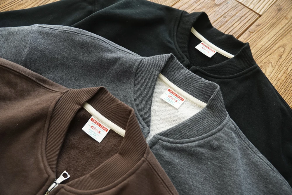 SAUCE ZHAN CozyPower Heavyweight Fleece Hoodie Dual-Zip Winter Warmth Relaxed Baseball Cardigan Fleece-lined Loose Fit