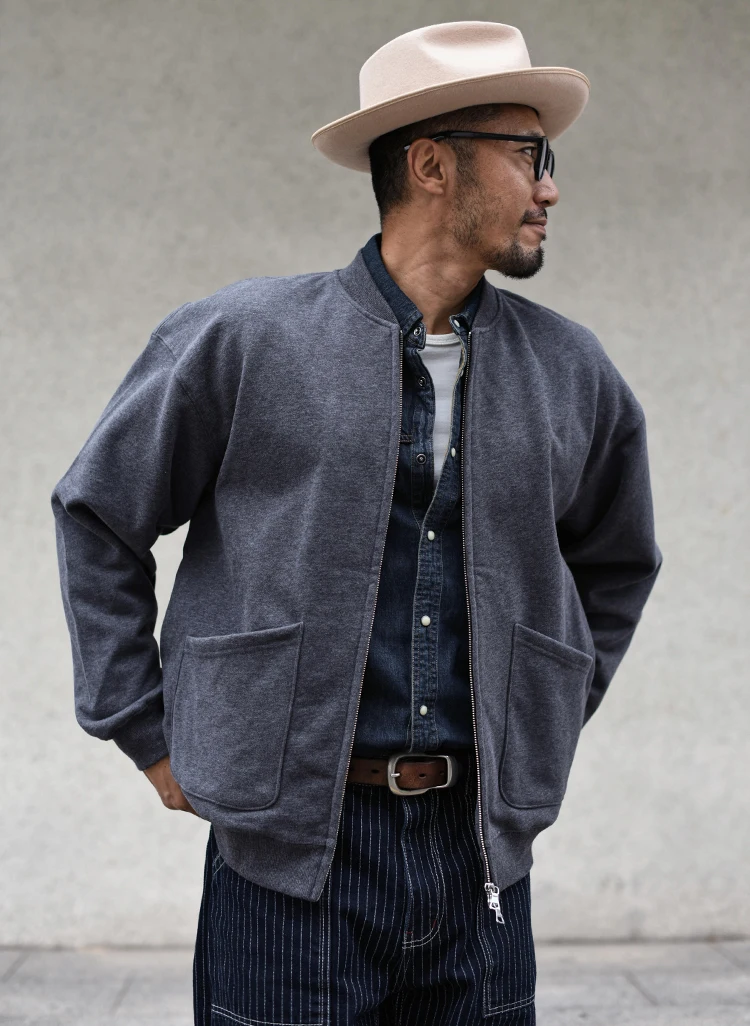 SAUCE ZHAN CozyPower Heavyweight Fleece Hoodie Dual-Zip Winter Warmth Relaxed Baseball Cardigan Fleece-lined Loose Fit