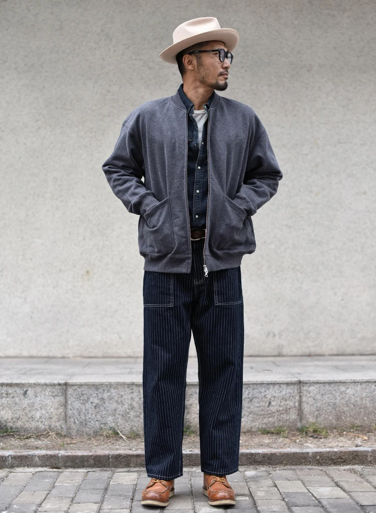 SAUCE ZHAN CozyPower Heavyweight Fleece Hoodie Dual-Zip Winter Warmth Relaxed Baseball Cardigan Fleece-lined Loose Fit