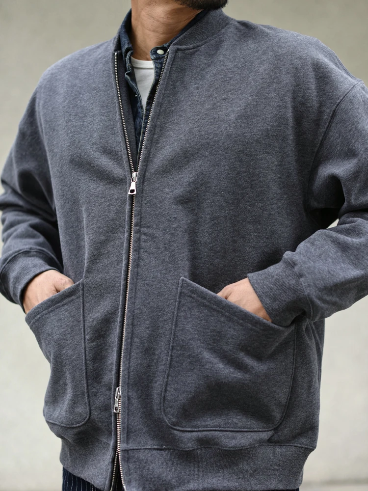 SAUCE ZHAN CozyPower Heavyweight Fleece Hoodie Dual-Zip Winter Warmth Relaxed Baseball Cardigan Fleece-lined Loose Fit