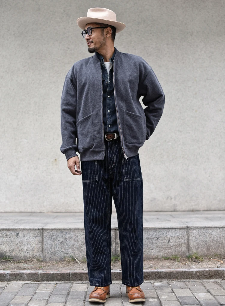 SAUCE ZHAN CozyPower Heavyweight Fleece Hoodie Dual-Zip Winter Warmth Relaxed Baseball Cardigan Fleece-lined Loose Fit