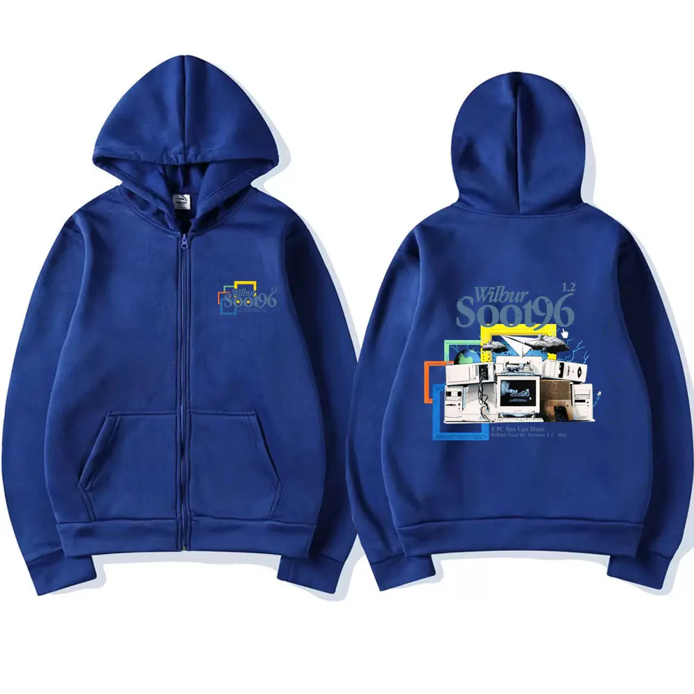 Wilbur Soot 96 Zipper Hoodie 2022 New Dream Team SMP Merch Sweatshirt Men Women Casual Zip Up Jacket Male Oversized Streetwear