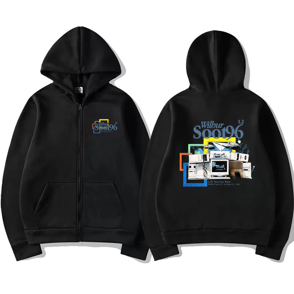 Wilbur Soot 96 Zipper Hoodie 2022 New Dream Team SMP Merch Sweatshirt Men Women Casual Zip Up Jacket Male Oversized Streetwear