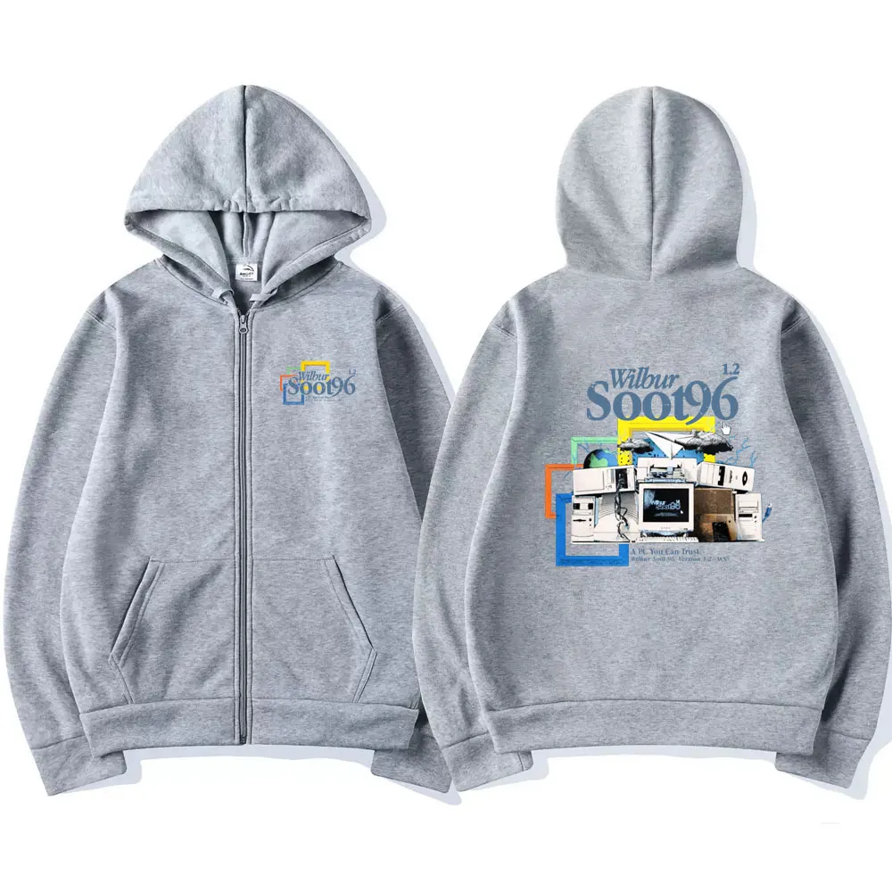 Wilbur Soot 96 Zipper Hoodie 2022 New Dream Team SMP Merch Sweatshirt Men Women Casual Zip Up Jacket Male Oversized Streetwear