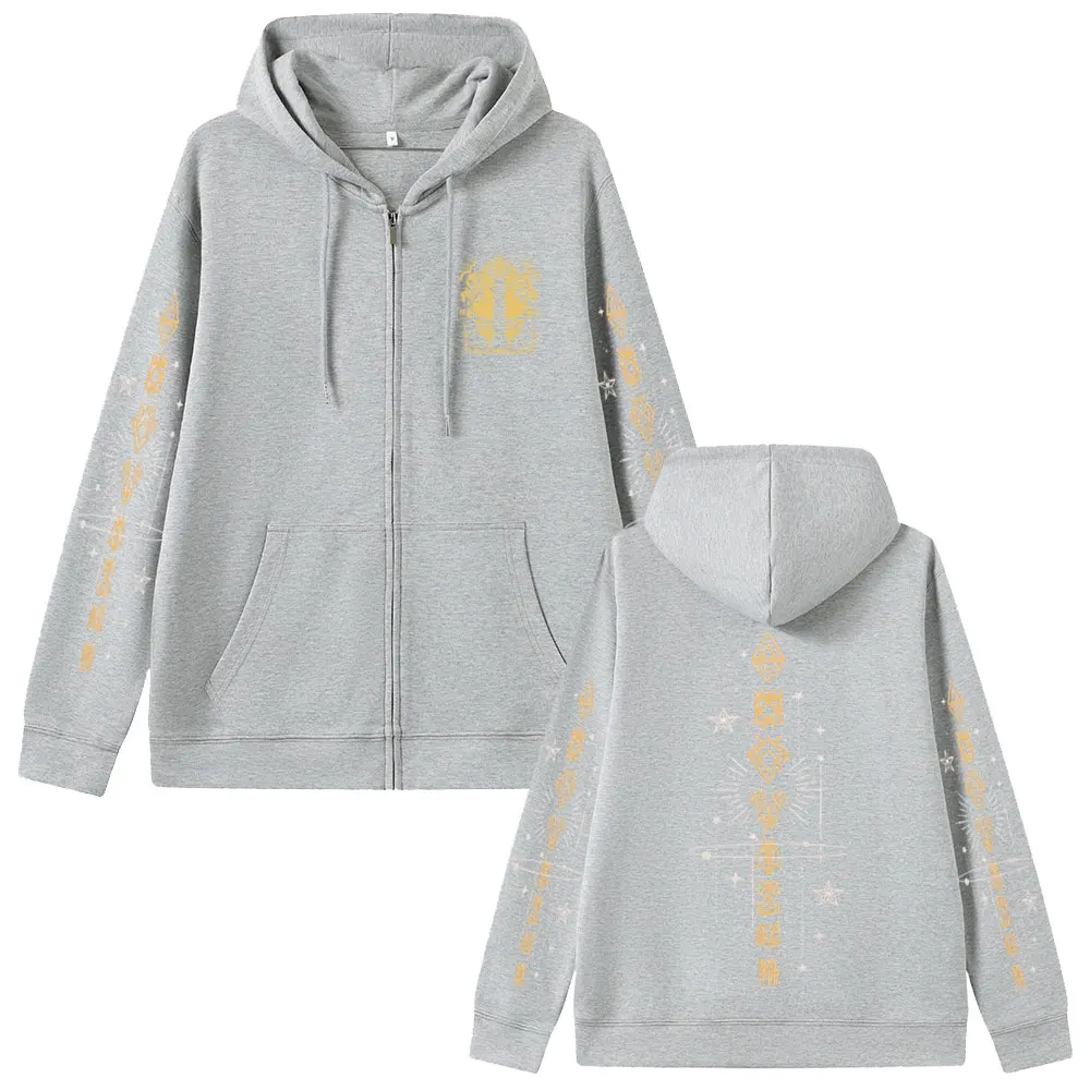 Game Clair Obscur Expedition 33 Merch Zipper Hoodie Men Women Otaku Cosplay Oversized Zip Up Jacket Male Retro Zip Up Sweatshirt