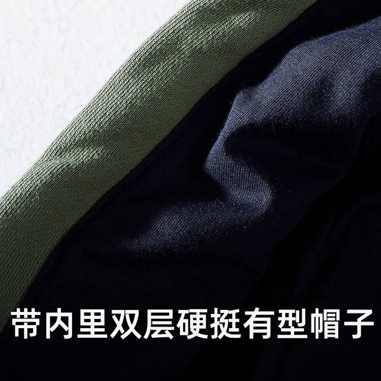 Autumn Winter New Cardigan Hoodies for Men's Fashion Long Sleeved Hooded Thickened Velvet Plus High Weight Casual Sweatshirts