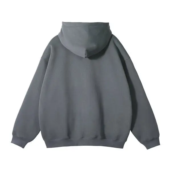 MAQVOB EU US Size High Quality Streetwear Autumn Winter Fleece 350G Double-Sided Zipper Loose Sweatshirt Hoodies