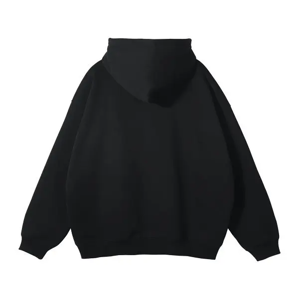 MAQVOB EU US Size High Quality Streetwear Autumn Winter Fleece 350G Double-Sided Zipper Loose Sweatshirt Hoodies