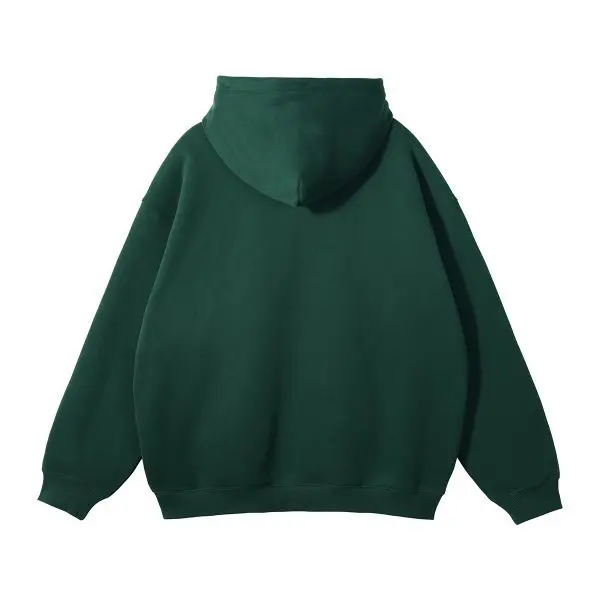 MAQVOB EU US Size High Quality Streetwear Autumn Winter Fleece 350G Double-Sided Zipper Loose Sweatshirt Hoodies