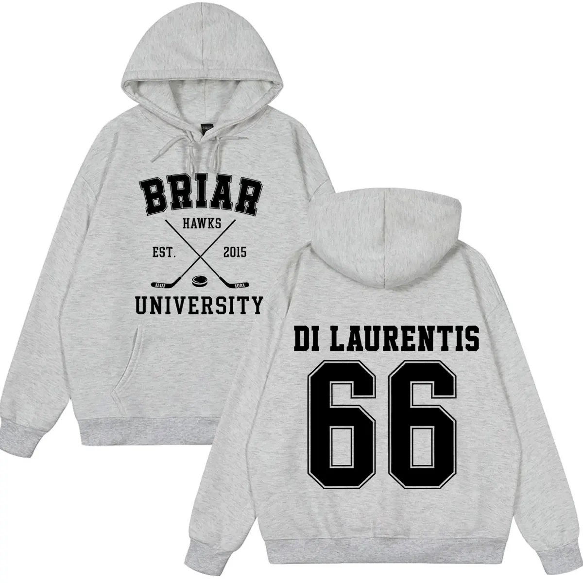 Di Laurentis 66 Off Campus TV Series Briar University Hoodie Men Women Clothing Fashion Winter Vintage Casual Loose Sweatshirt