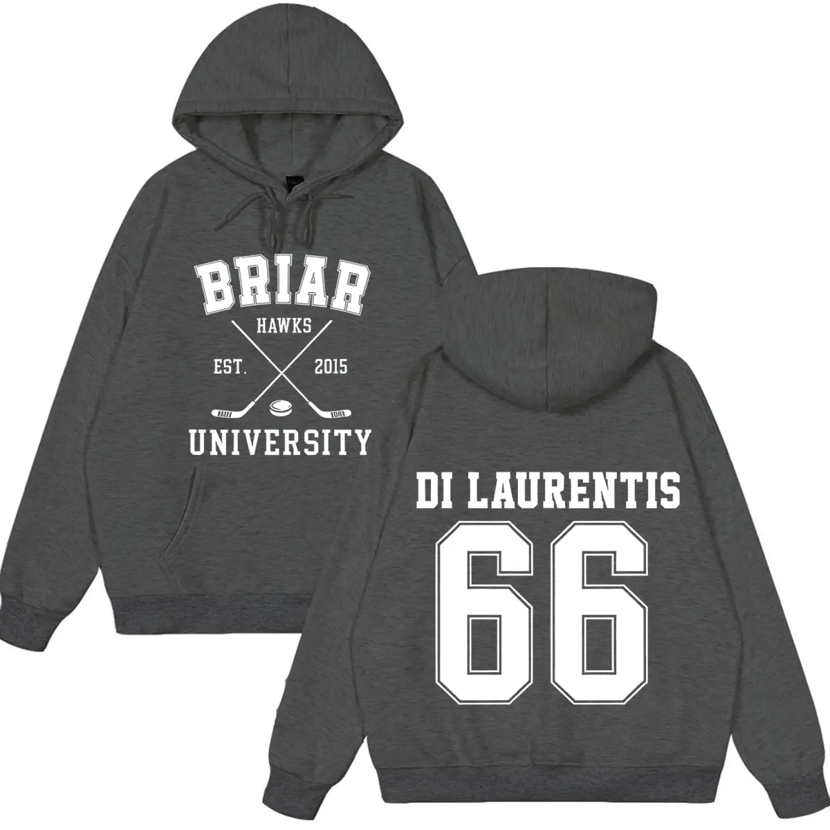 Di Laurentis 66 Off Campus TV Series Briar University Hoodie Men Women Clothing Fashion Winter Vintage Casual Loose Sweatshirt