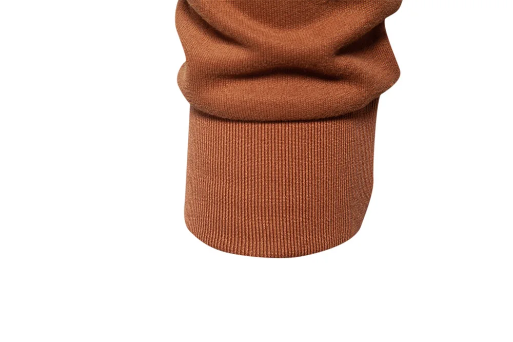 Autumn Long Sleeve Polo Collar Sweatshirt Men's Color-Block Casual Streetwear