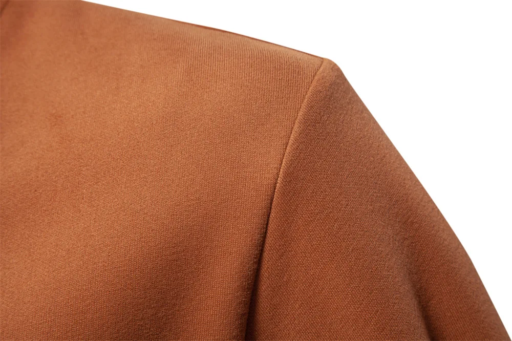 Autumn Long Sleeve Polo Collar Sweatshirt Men's Color-Block Casual Streetwear