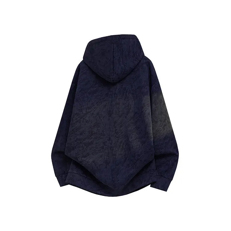 Autumn New Men's Oversized Loose Hoodie Y2k Streetwear Winter Thick Fashion Embroidery Label Hooded Sweatshirt Japan Streetwear