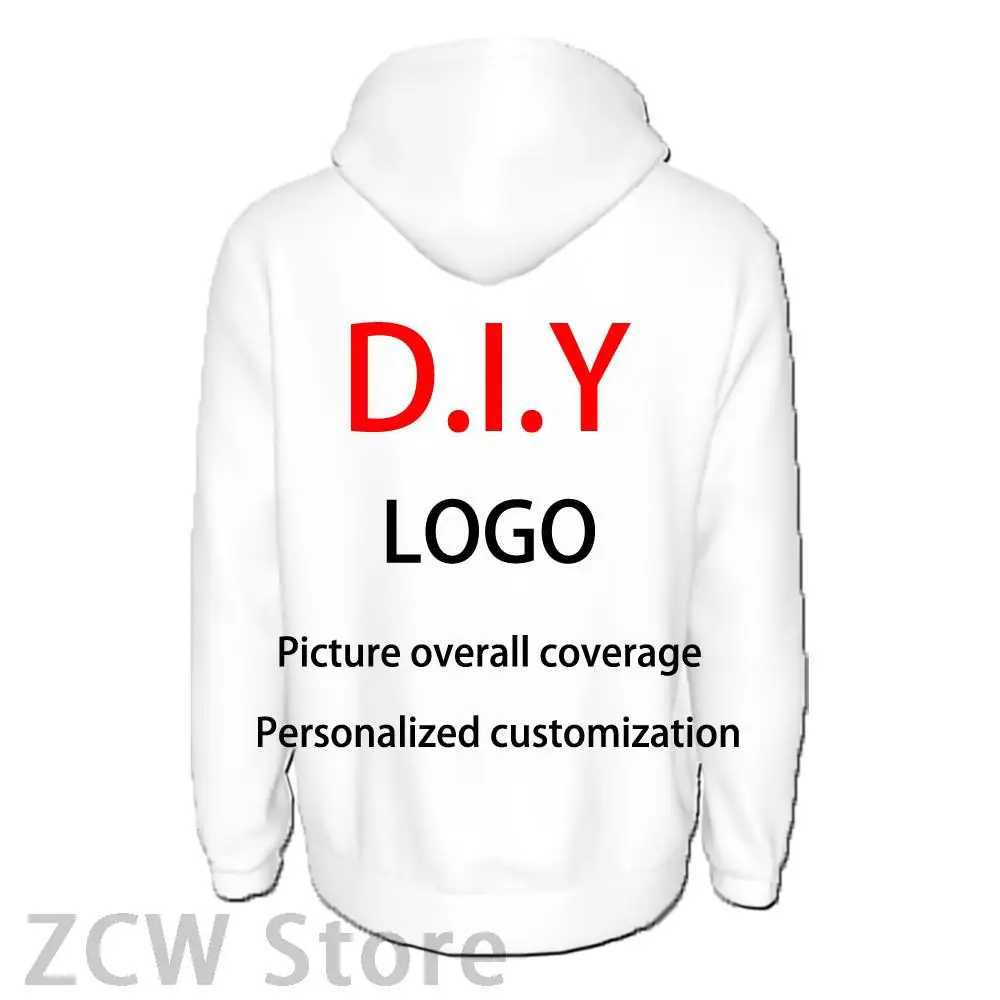 3D printed hoodie adult casual top Diy streetwear men's and women's personalized pullover logo sportswear customization