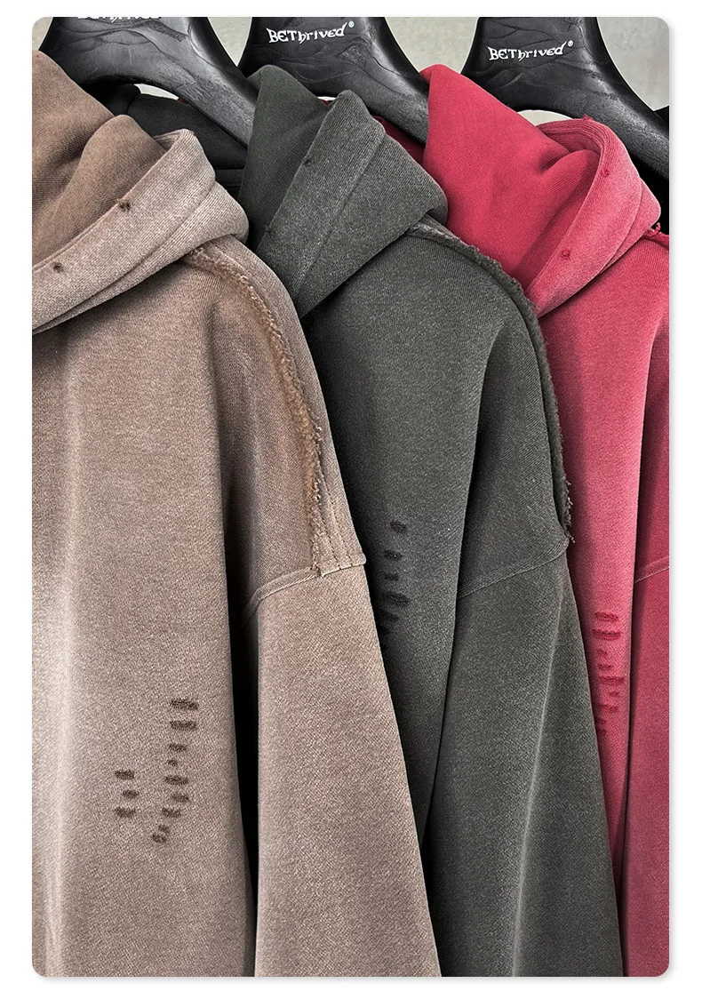 IEFB Men's Clothing High Street Hooded Sweatshirt Men 2026 Autumn American Style Trendy Loose Zipper Hoodeies Cardigan 9X1435