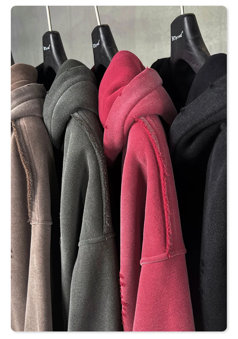 IEFB Men's Clothing High Street Hooded Sweatshirt Men 2026 Autumn American Style Trendy Loose Zipper Hoodeies Cardigan 9X1435