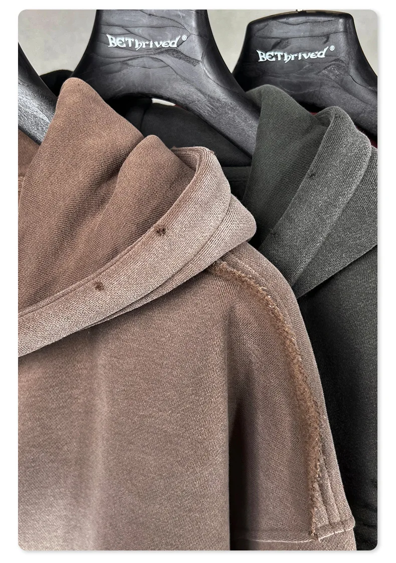 IEFB Men's Clothing High Street Hooded Sweatshirt Men 2026 Autumn American Style Trendy Loose Zipper Hoodeies Cardigan 9X1435
