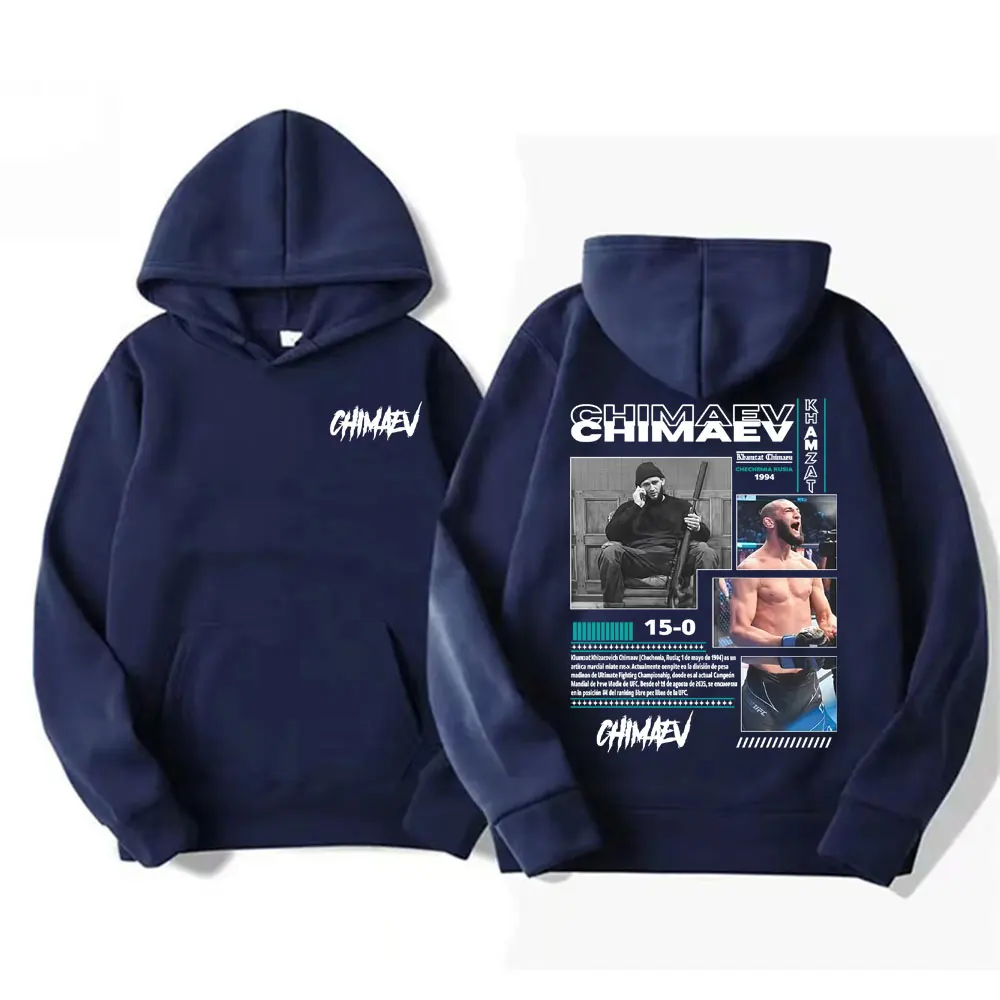 Khamzat Chimaev Graphic Cover Hooded Men Women Fashion Vintage Long Sleeve Sweatshirt Comfort Casual Oversized Hoodie Streetwear