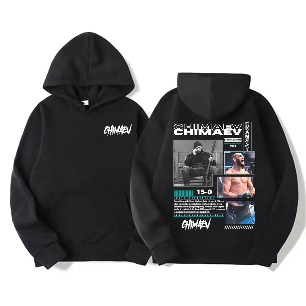 Khamzat Chimaev Graphic Cover Hooded Men Women Fashion Vintage Long Sleeve Sweatshirt Comfort Casual Oversized Hoodie Streetwear