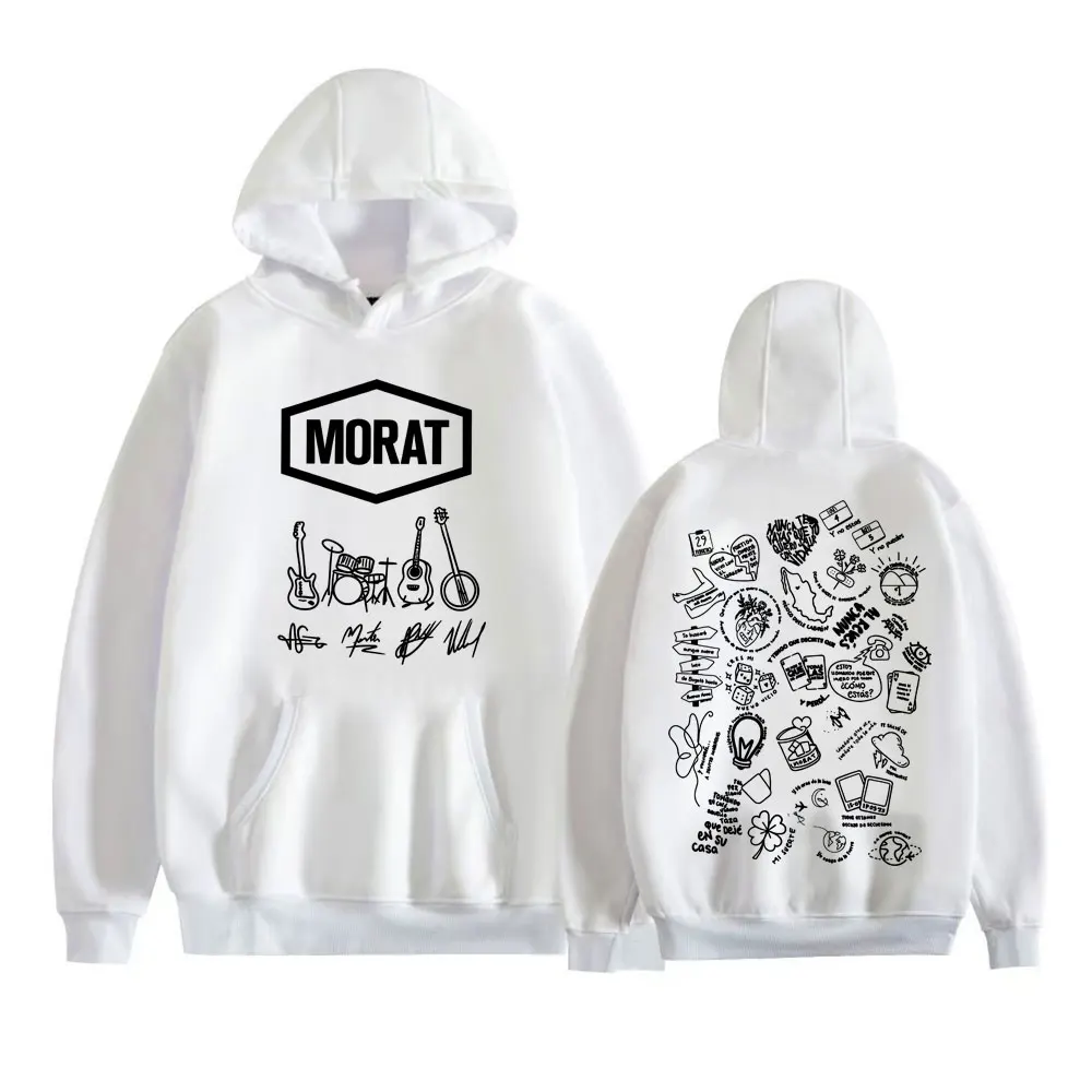 Rock Band Morat Album Tour 2025 Print Hoodies Men's Clothing Harajuku Vintage Gothic Sweatshirt Hip Hop Comfort Casual Pullovers