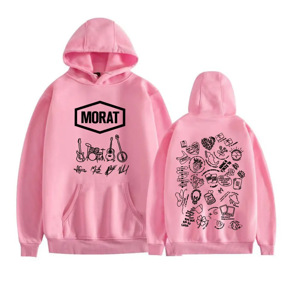 Rock Band Morat Album Tour 2025 Print Hoodies Men's Clothing Harajuku Vintage Gothic Sweatshirt Hip Hop Comfort Casual Pullovers