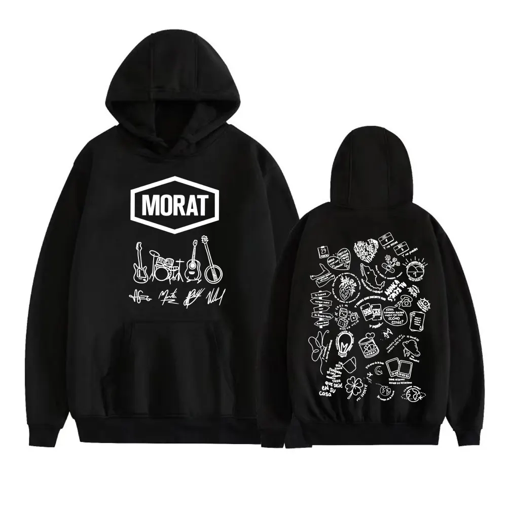 Rock Band Morat Album Tour 2025 Print Hoodies Men's Clothing Harajuku Vintage Gothic Sweatshirt Hip Hop Comfort Casual Pullovers