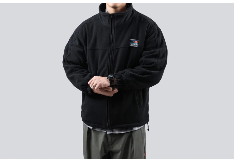 2022 Spring Autum Japanese Streetwear Stand Up Collar Sweatshirt Men Clothing Harajuku Casual Cardigan Hip Hop Couple Coat