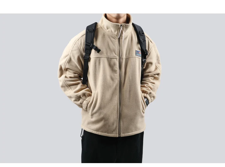 2022 Spring Autum Japanese Streetwear Stand Up Collar Sweatshirt Men Clothing Harajuku Casual Cardigan Hip Hop Couple Coat