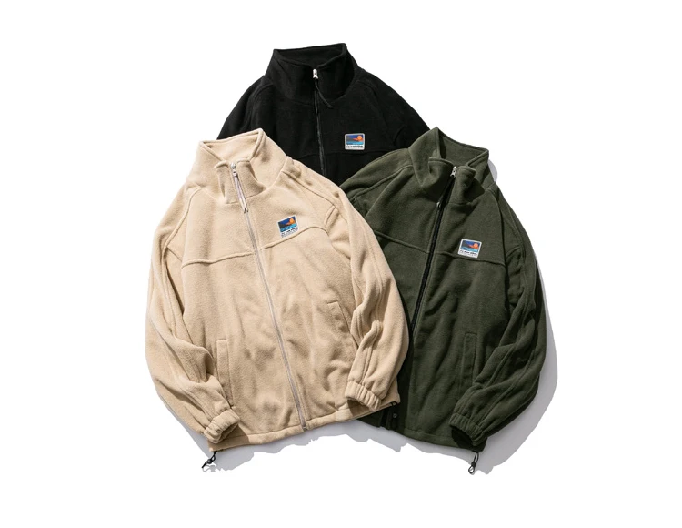 2022 Spring Autum Japanese Streetwear Stand Up Collar Sweatshirt Men Clothing Harajuku Casual Cardigan Hip Hop Couple Coat
