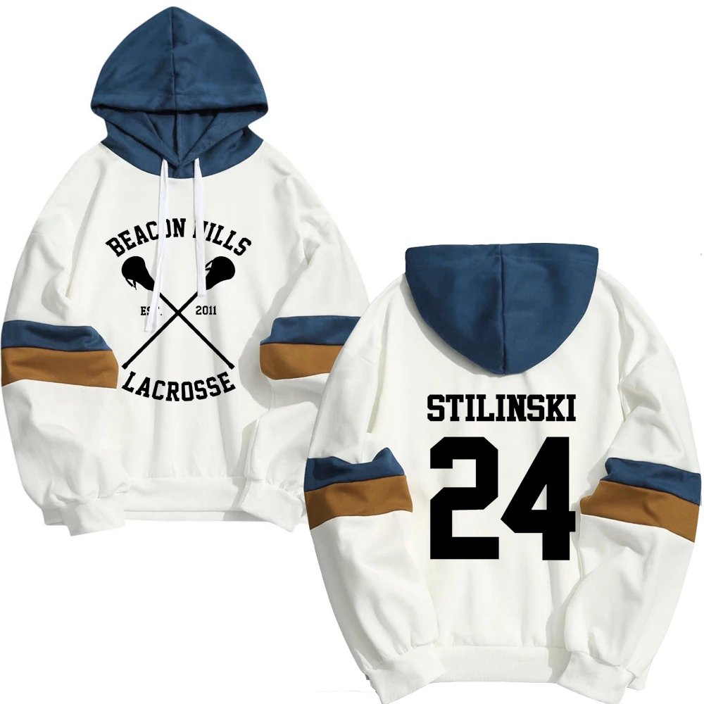 Hoodie Men Women STILINSKI 24 Lahey Mccall New Fashion Sweatshirt Hoodies Color Matching Hip Hop One Piece Streetwear Teen Wolf