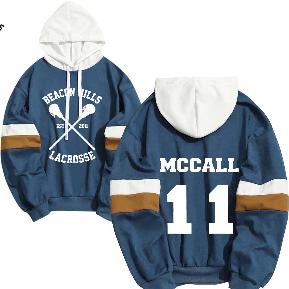 Hoodie Men Women STILINSKI 24 Lahey Mccall New Fashion Sweatshirt Hoodies Color Matching Hip Hop One Piece Streetwear Teen Wolf
