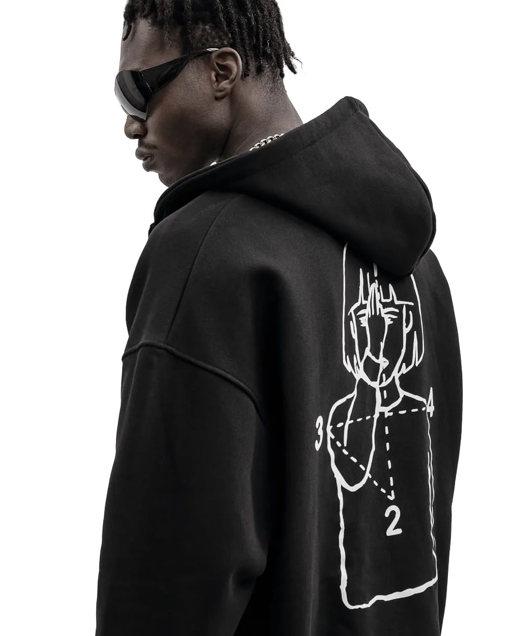 Hip Hop Men Women Zip Up Hoodie Pray Graphic Print Zipper Hooded Oversized Sweatshirt Streetwear Jacket Y2K Coat Clothing Gothic
