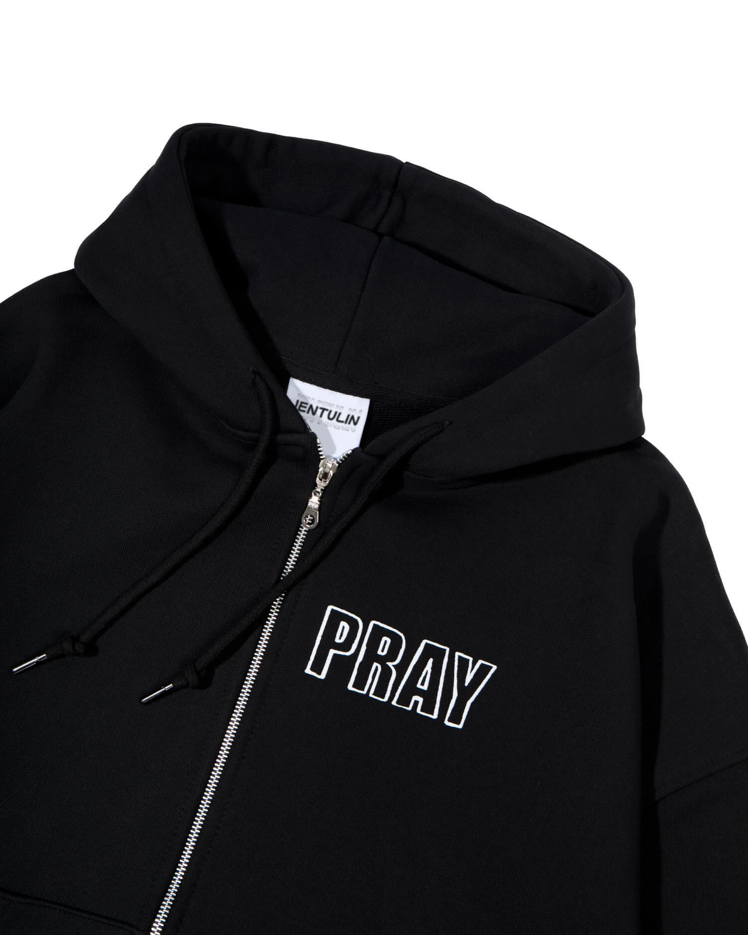 Hip Hop Men Women Zip Up Hoodie Pray Graphic Print Zipper Hooded Oversized Sweatshirt Streetwear Jacket Y2K Coat Clothing Gothic