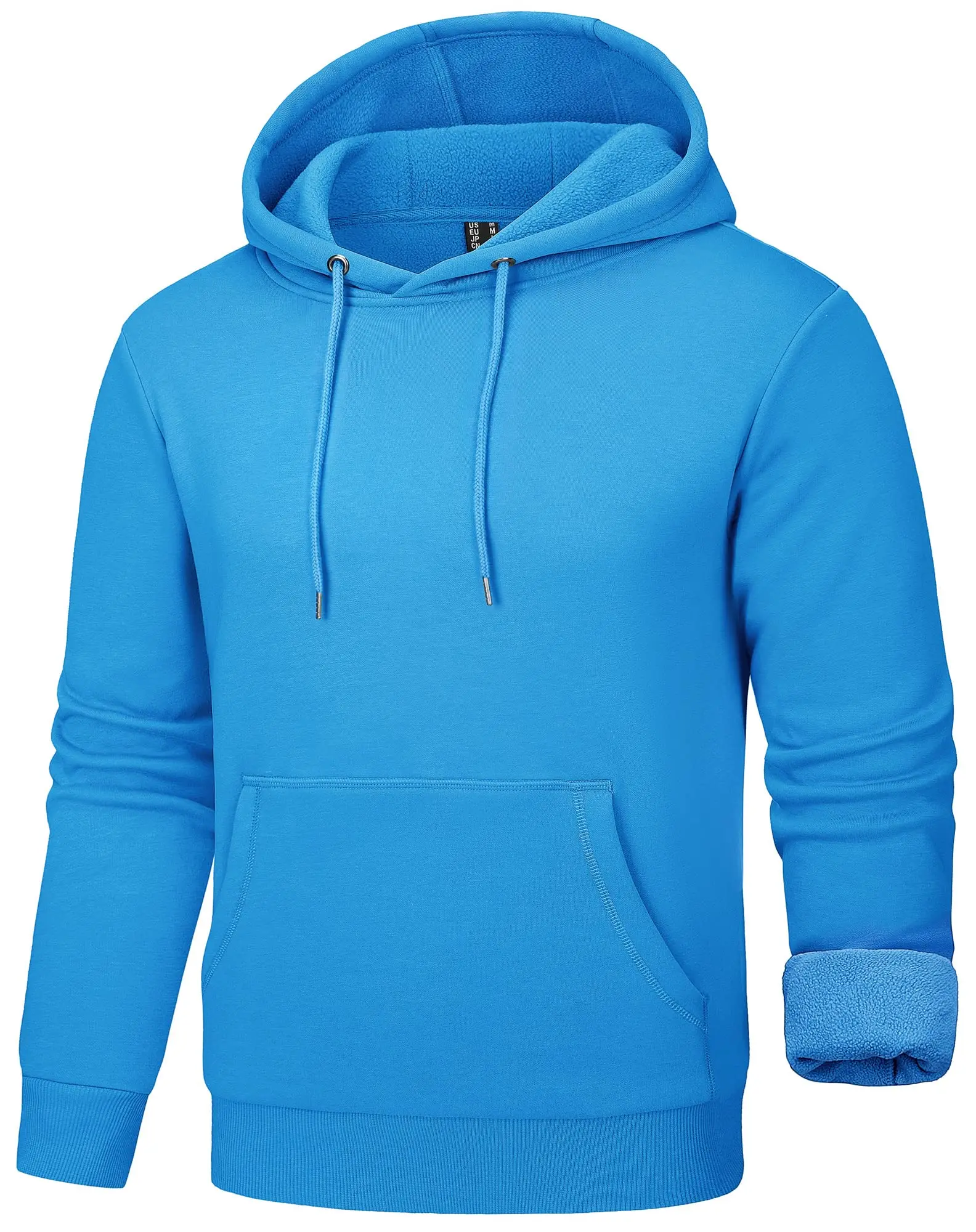 TACVASEN Autumn Winter Fleece Hoodies Mens Thermal Warm Hooded Sweatshirts Pockets Casual Hoodies Pullover Tops Male