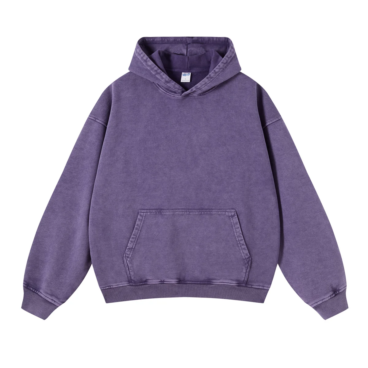 Heavyweight High Street Washed 520G Hooded Sweatshirt Vintage Dark Loose Oversized Unisex Hoodie