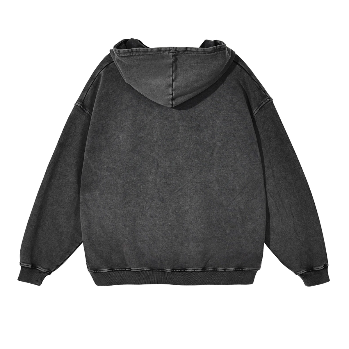Heavyweight High Street Washed 520G Hooded Sweatshirt Vintage Dark Loose Oversized Unisex Hoodie