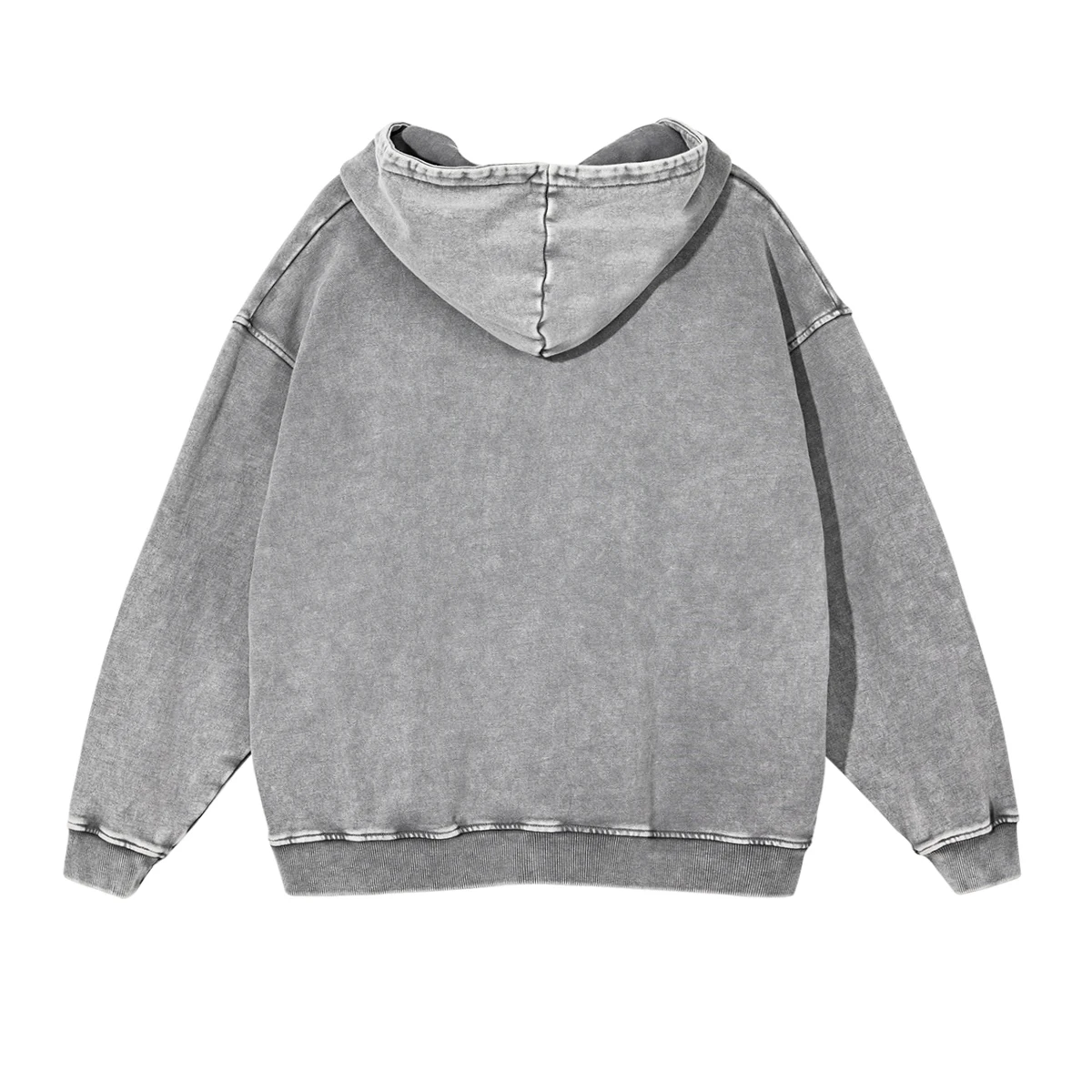 Heavyweight High Street Washed 520G Hooded Sweatshirt Vintage Dark Loose Oversized Unisex Hoodie
