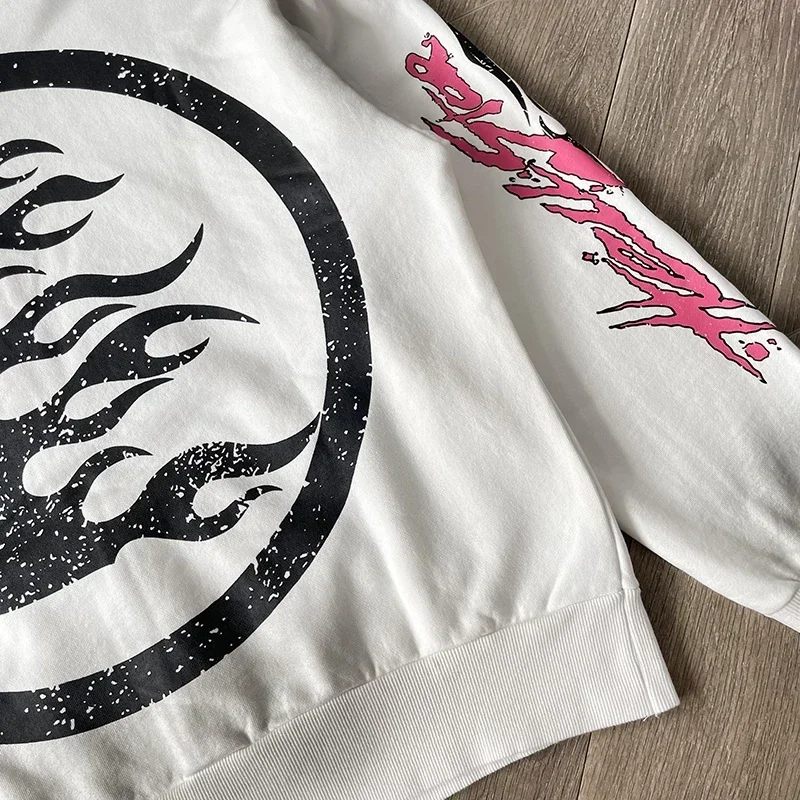 HS Flame Glitter Zip-Up Glitter fleece hoodie