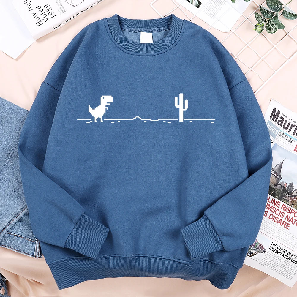 Network Malfunction Little Dinosaur Sweatshirts Men Women Casual Hoody Hip Hop Comfortable Streetwear Loose Warm Clothes Hoodies