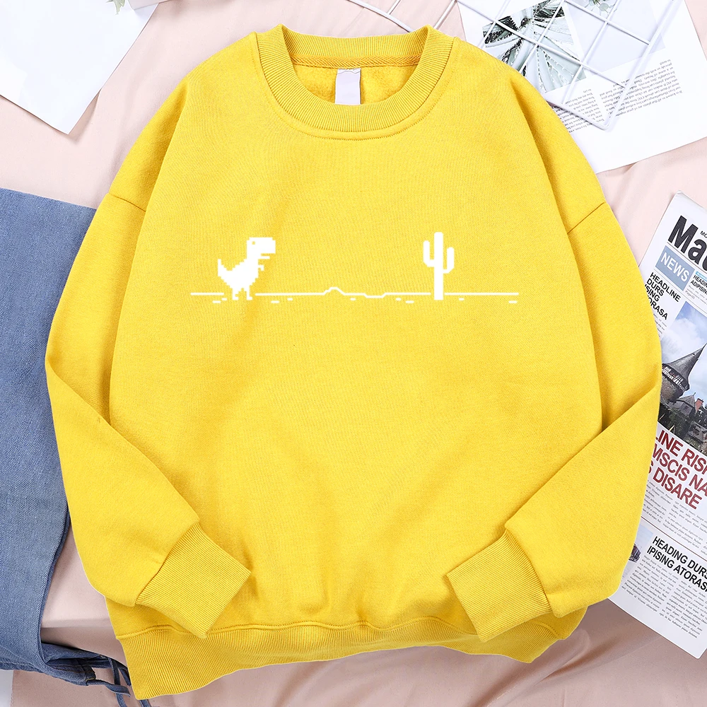 Network Malfunction Little Dinosaur Sweatshirts Men Women Casual Hoody Hip Hop Comfortable Streetwear Loose Warm Clothes Hoodies