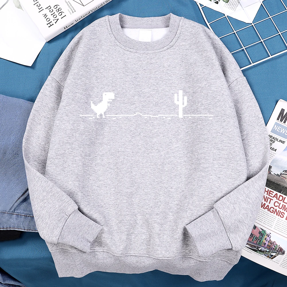 Network Malfunction Little Dinosaur Sweatshirts Men Women Casual Hoody Hip Hop Comfortable Streetwear Loose Warm Clothes Hoodies