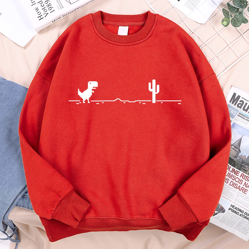 Network Malfunction Little Dinosaur Sweatshirts Men Women Casual Hoody Hip Hop Comfortable Streetwear Loose Warm Clothes Hoodies