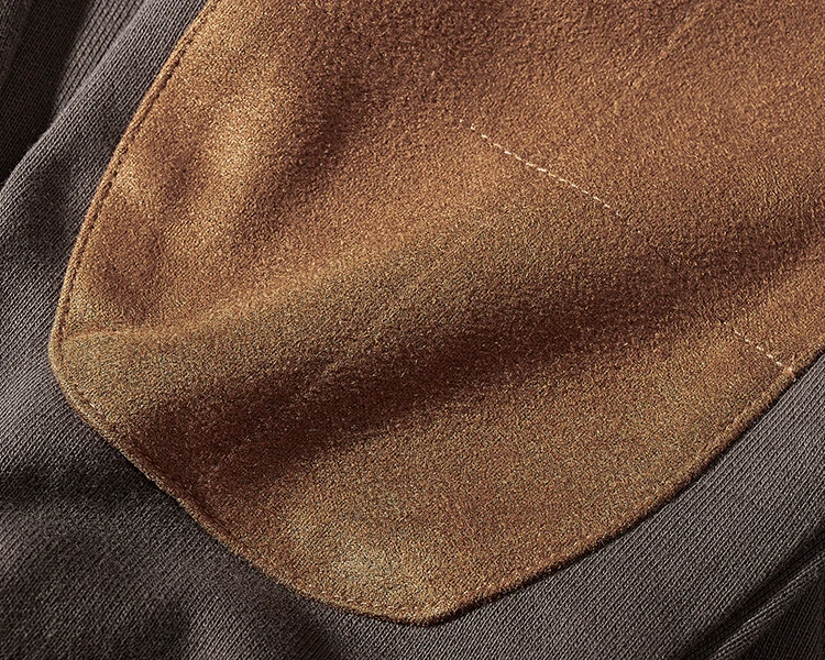 Autumn Winter New American Retro Heavyweight Velvet Kangaroo Pocket Sweatshirts Men's Simple Pure Cotton Washed Casual Sportwear