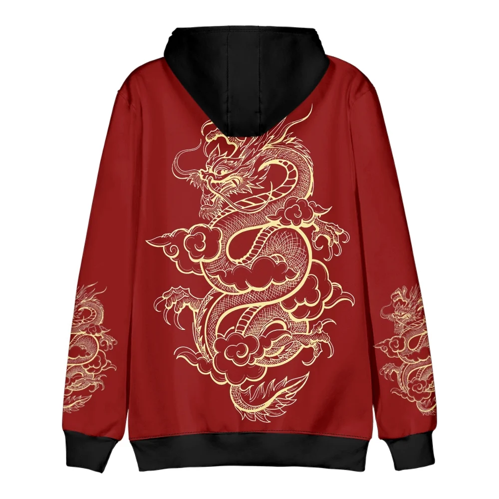 Anime Dragon Cosplay Hoodies Hip Hop 3D Print Men Women Sweatshirt Long Sleeve Pullovers Harajuku Streetwear Coat