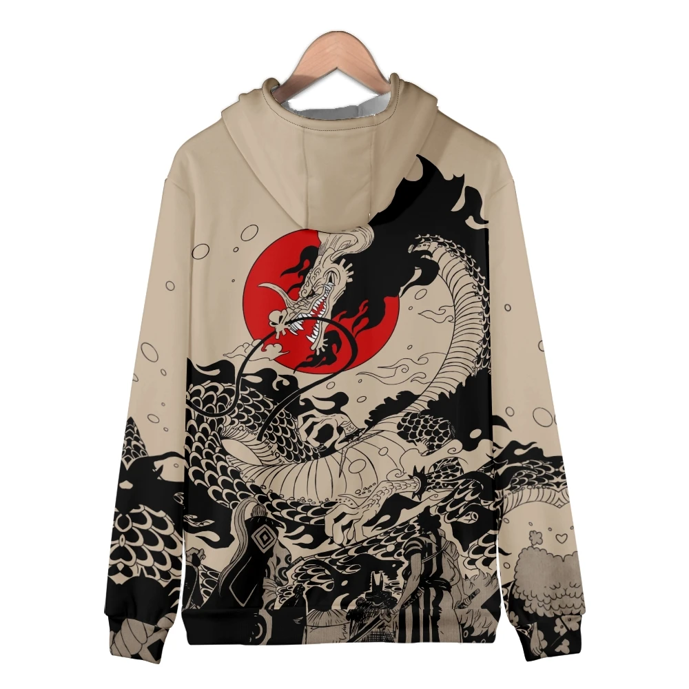 Anime Dragon Cosplay Hoodies Hip Hop 3D Print Men Women Sweatshirt Long Sleeve Pullovers Harajuku Streetwear Coat