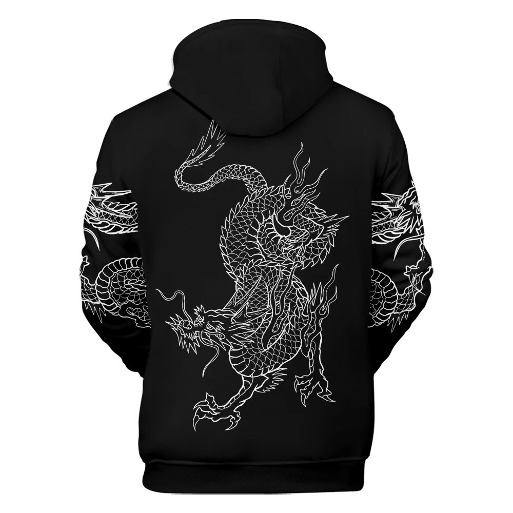 Anime Dragon Cosplay Hoodies Hip Hop 3D Print Men Women Sweatshirt Long Sleeve Pullovers Harajuku Streetwear Coat