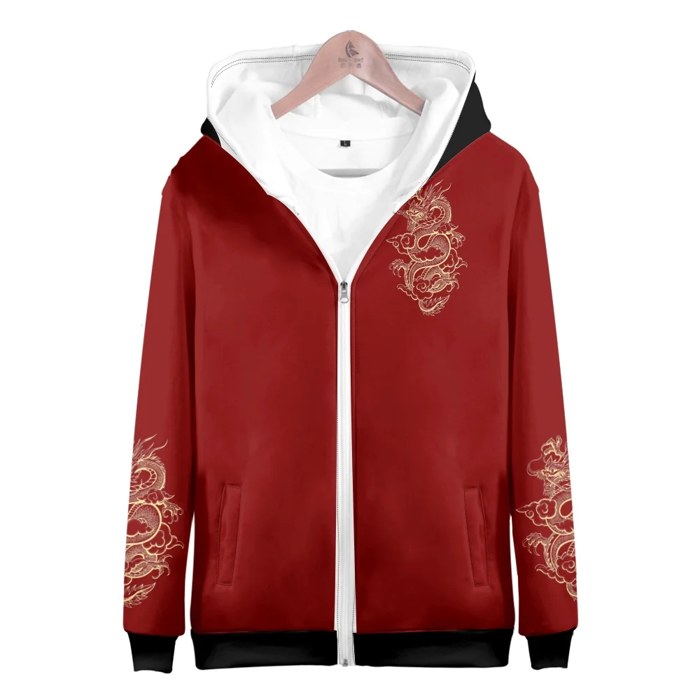 Anime Dragon Cosplay Hoodies Hip Hop 3D Print Men Women Sweatshirt Long Sleeve Pullovers Harajuku Streetwear Coat