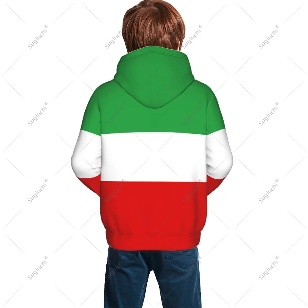 Unisex 3D Youth Hoodie Emblem Of Iran Lion And Sun Flag Of Iran Persia Kids Boys Girls Sweatshirt Pullover Hoodies Polyester