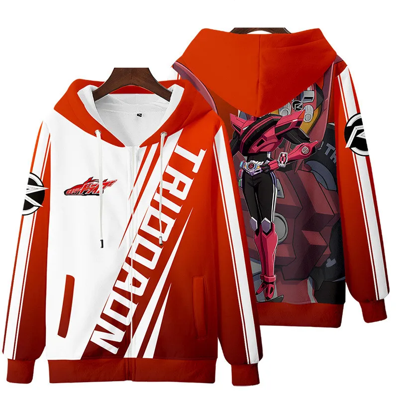 Masked Rider REVICE 3D Digital Printing Men/Women Autumn Japanese Anime Hoodies Sweatshirt Harajuku Cosplay Zip Up Jacket Coat